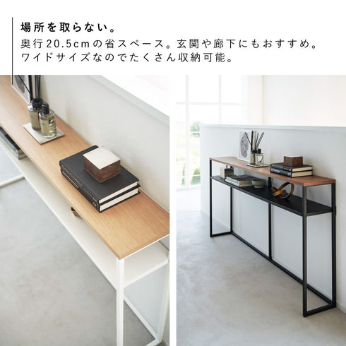 ソファー裏コンソールテーブル タワー 棚付き.|s4